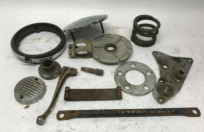 Triumph T120 650 Tr6 Mics Parts lot Lever Brackets Covers spring