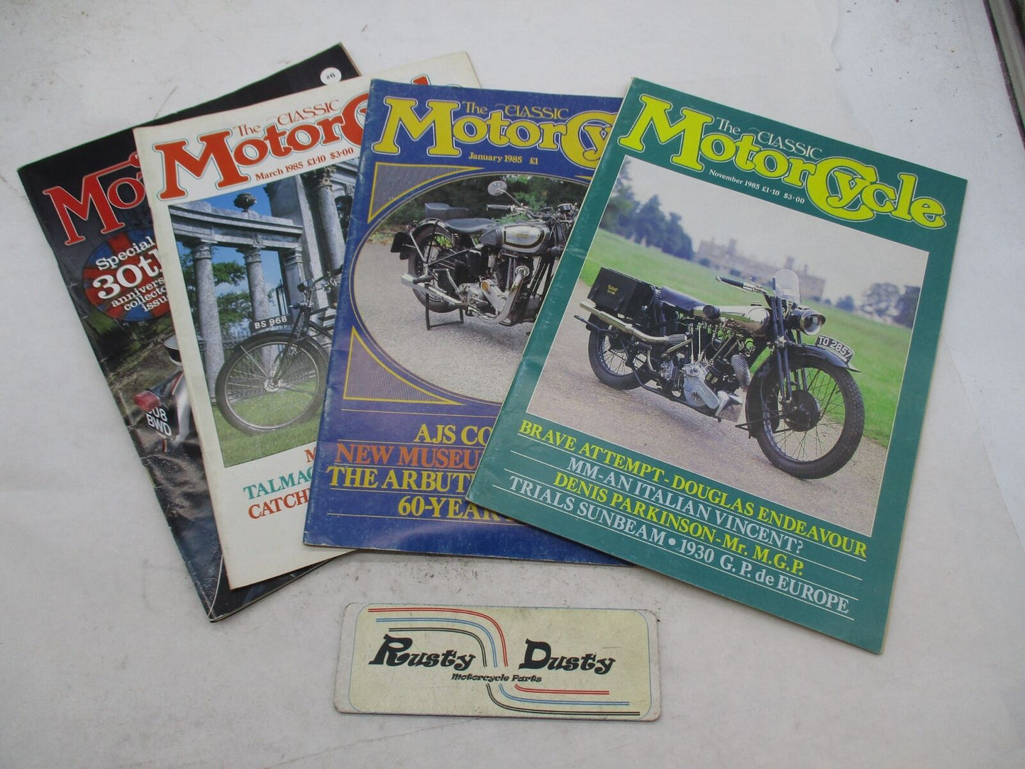 Lot of 4 The Classic Motorcycle Magazines Issues Nov, Jan, March 1985 & 1981