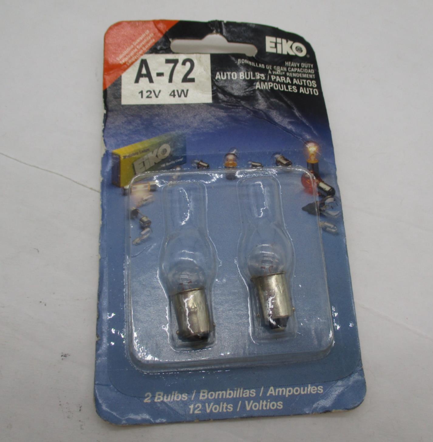 Eiko Heavy Duty 2 Bulb Harley Davidson 12V 4W A-72