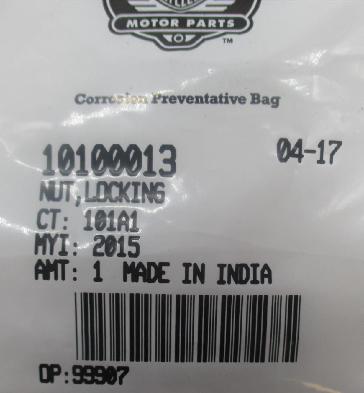 Lot of 10 Harley-Davidson Genuine NOS Fuel Pump Self-Locking Nuts 10100013