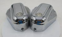 Pair of Harley Davidson Genuine Softail FatBoy Chrome Rear Swing Arm Covers