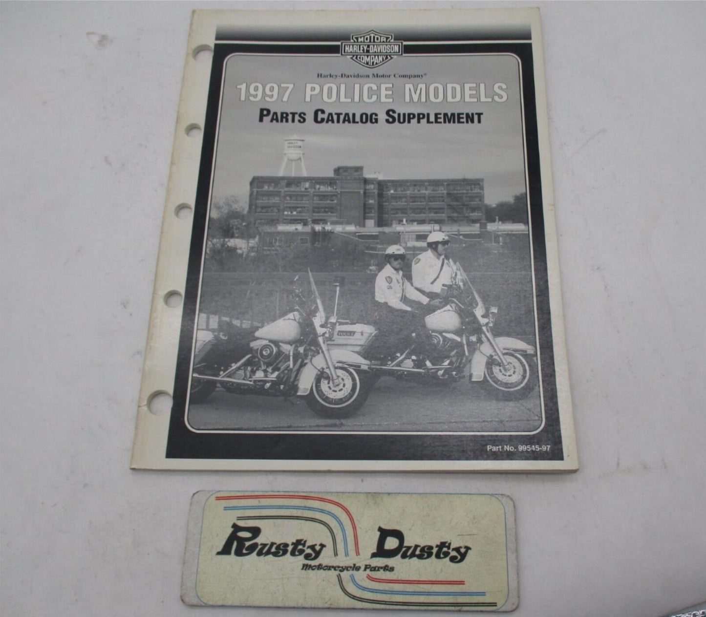 Harley Davidson Official 1997 Police Model Parts Catalog Supplement 99545-97