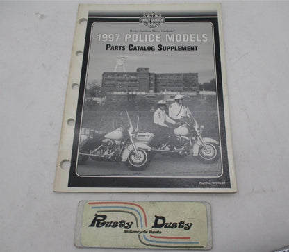 Harley Davidson Official 1997 Police Model Parts Catalog Supplement 99545-97