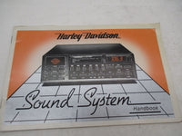 Harley Davidson Sound System Handbook Stereo Receiver AM FM Radio