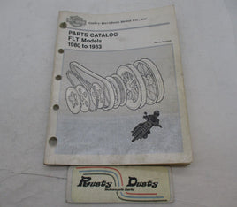 Harley Davidson Official Factory 1980 to 1983 FLT Parts Catalog 99438-83B