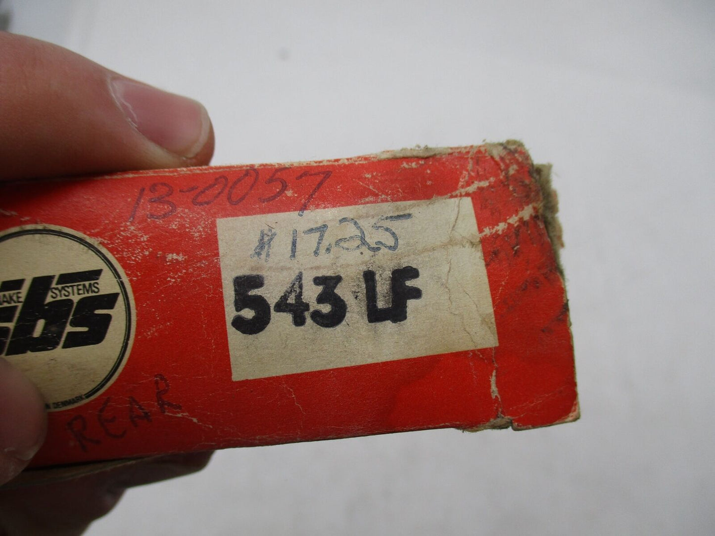 SBS NOS Motorcycle Rear Disc Brake Pads 543 LF