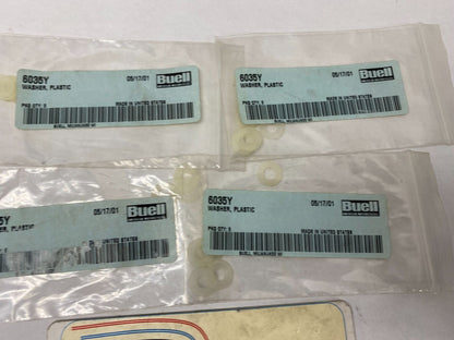 Harley Buell Genuine Lot (19) Plastic Washers 6035Y