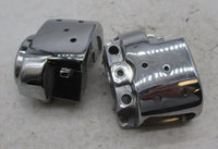 Harley Davidson 1996+ Pair of Chrome Lower Switch Housings Assemblies