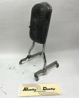 19" Tall Harley Chopper Shovelhead Ironhead Sissy Bar Backrest w/ Mount & Pad