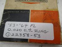 Harley Davidson Genuine AMF 1953-64 FL  0.020 NOS Piston Ring Set 22358-53