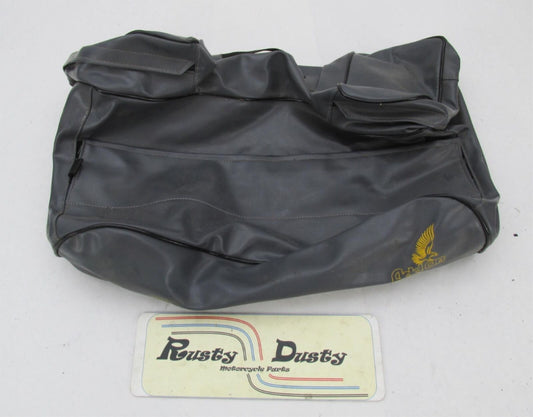 Vintage Add On Accessories Grey Motorcycle Universal Tail Duffel Travel Bag