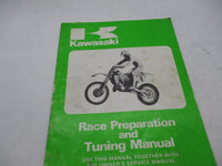 Kawasaki Race Preparation and Tuning Service Manual 99920-1306-01