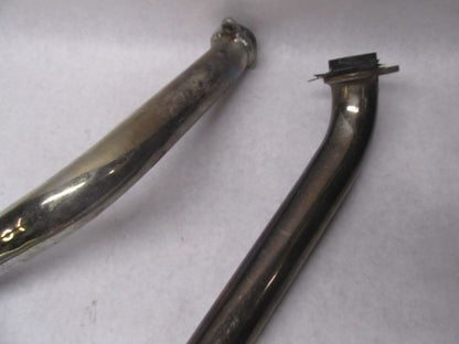 Set of Harley Davidson Shovelhead Vintage Slash Cut Drag Pipes