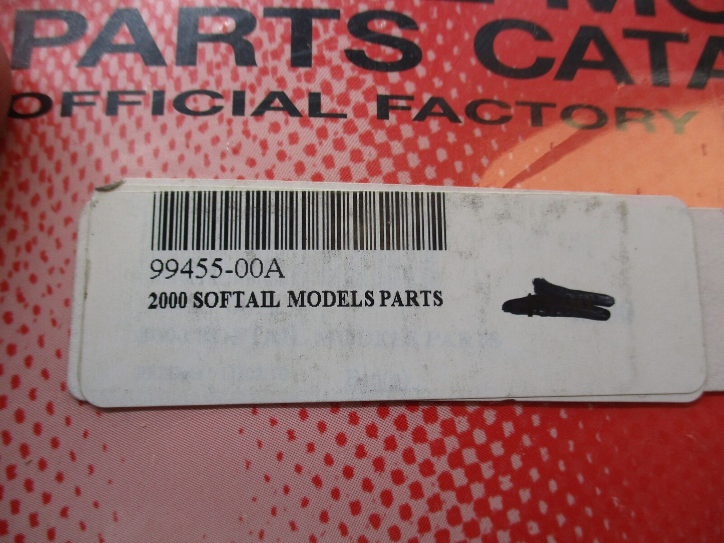 Harley Davidson Official Factory 2000 Softail Models Parts Catalog 99455-00A