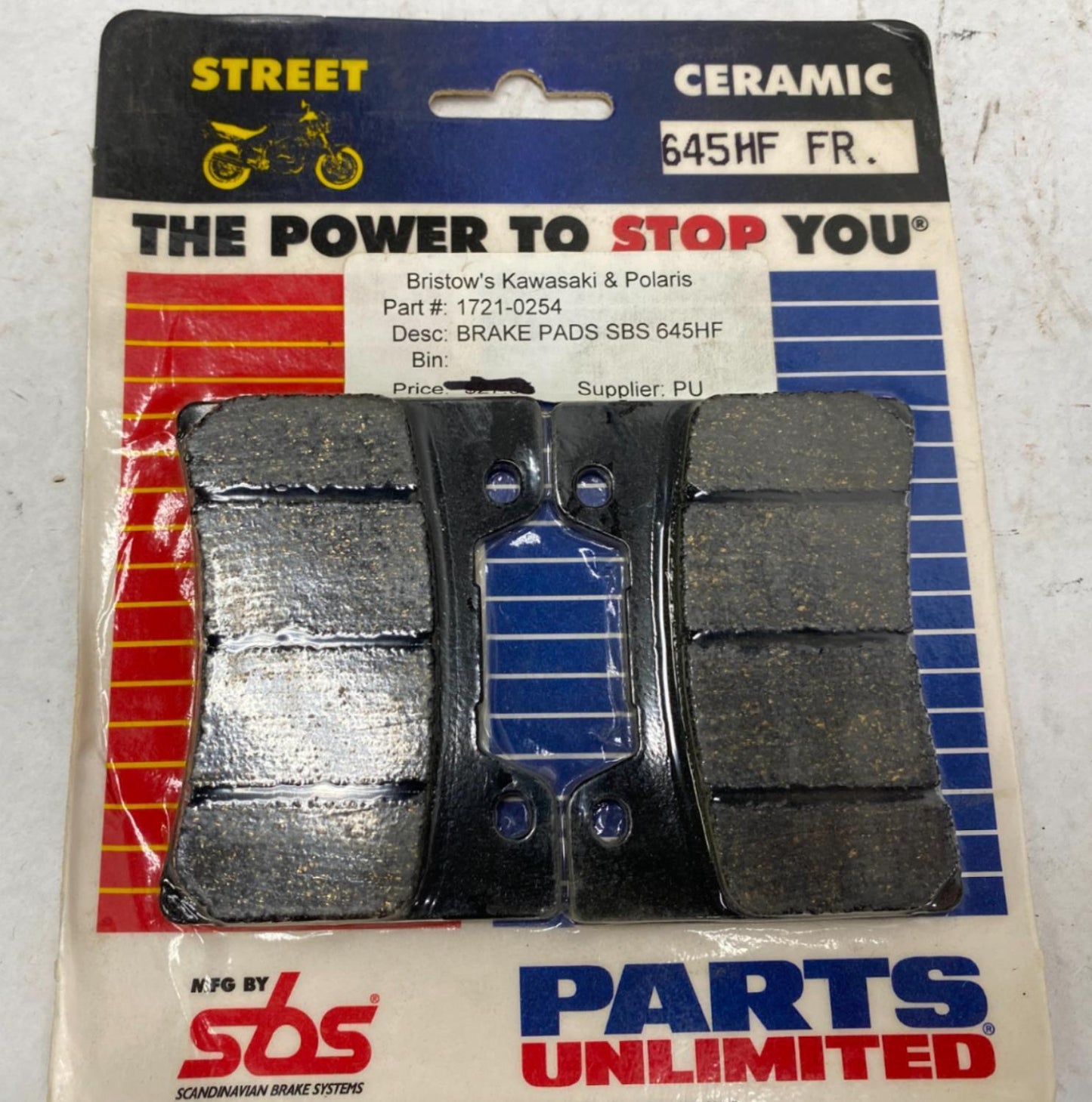 Parts Unlimited 645 HF Front Brake Pads Yamaha FZR VMAX