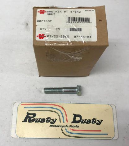 Box of SAE Hex Bolts 3/8" x 2" Grade 5 WURTH Almost 2LB