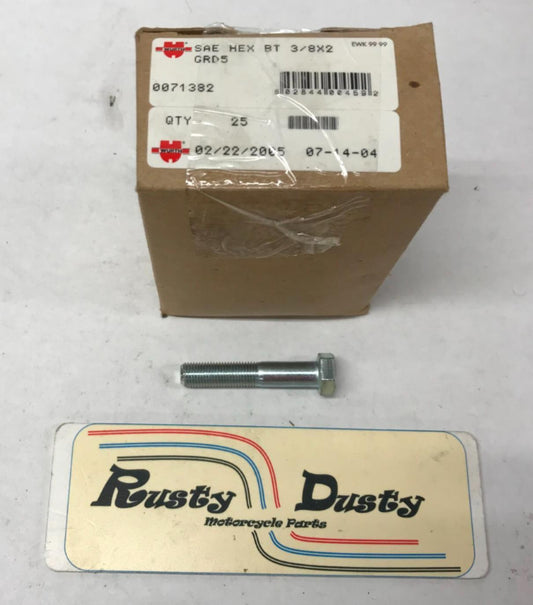 Box of SAE Hex Bolts 3/8" x 2" Grade 5 WURTH Almost 2LB