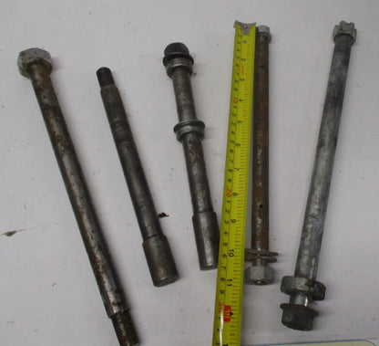 Mixed Lot of (5) Harley Front / Rear Wheel Axles Softail Dyna Sportster #1