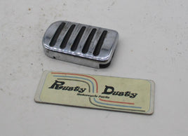 Harley Davidson Rear Brake Rubber Chrome Foot Pedal Pad