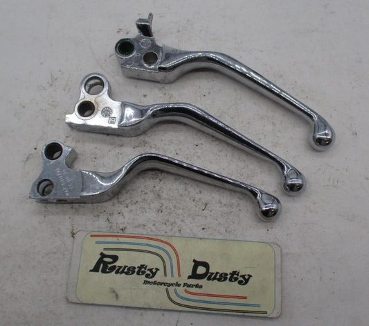 Harley Davidson Mixed Lot of Chrome / Polished Hand Control Brake Clutch Levers