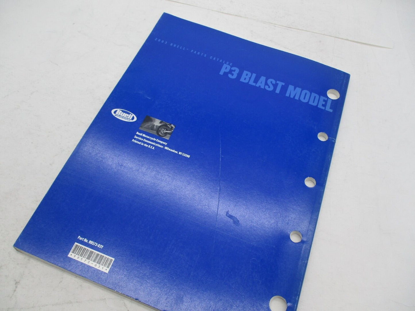 Harley Buell Official 2003 P3 Blast Model Parts Catalog 99573-03Y