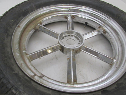 Harley Davidson 6 Spoke Invader Chrome Chopper Multi-fit Wheel Rim 16x3