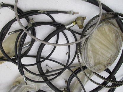 Huge Mixed Lot of Harley Davidson Honda Goldwing Throttle Cables, Brake Lines