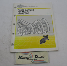 Harley Davidson Official Factory 1984-1986 FLT Parts Catalog 99438-86B