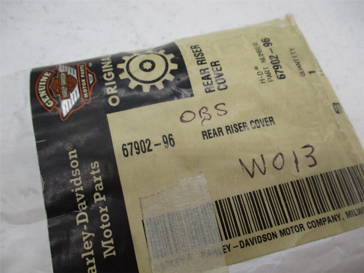 Harley Davidson Genuine NOS Chrome Rear Riser Cover 67902-96