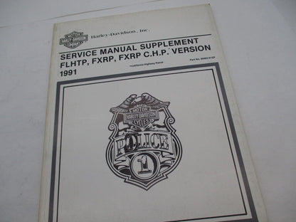 Harley Davidson Official 1991 Police Service Manual Supplement 99483-91SP