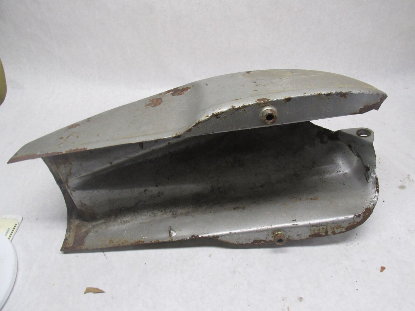 Vintage Italian Made in Itlay Silver Cafe Racer Motorcycle Gas Tank Gilera ?