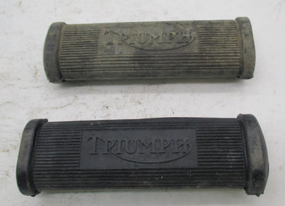 Pair of Triumph T120 TR6 6T 5T Pre Unit Rear Foot Rubber Replacements