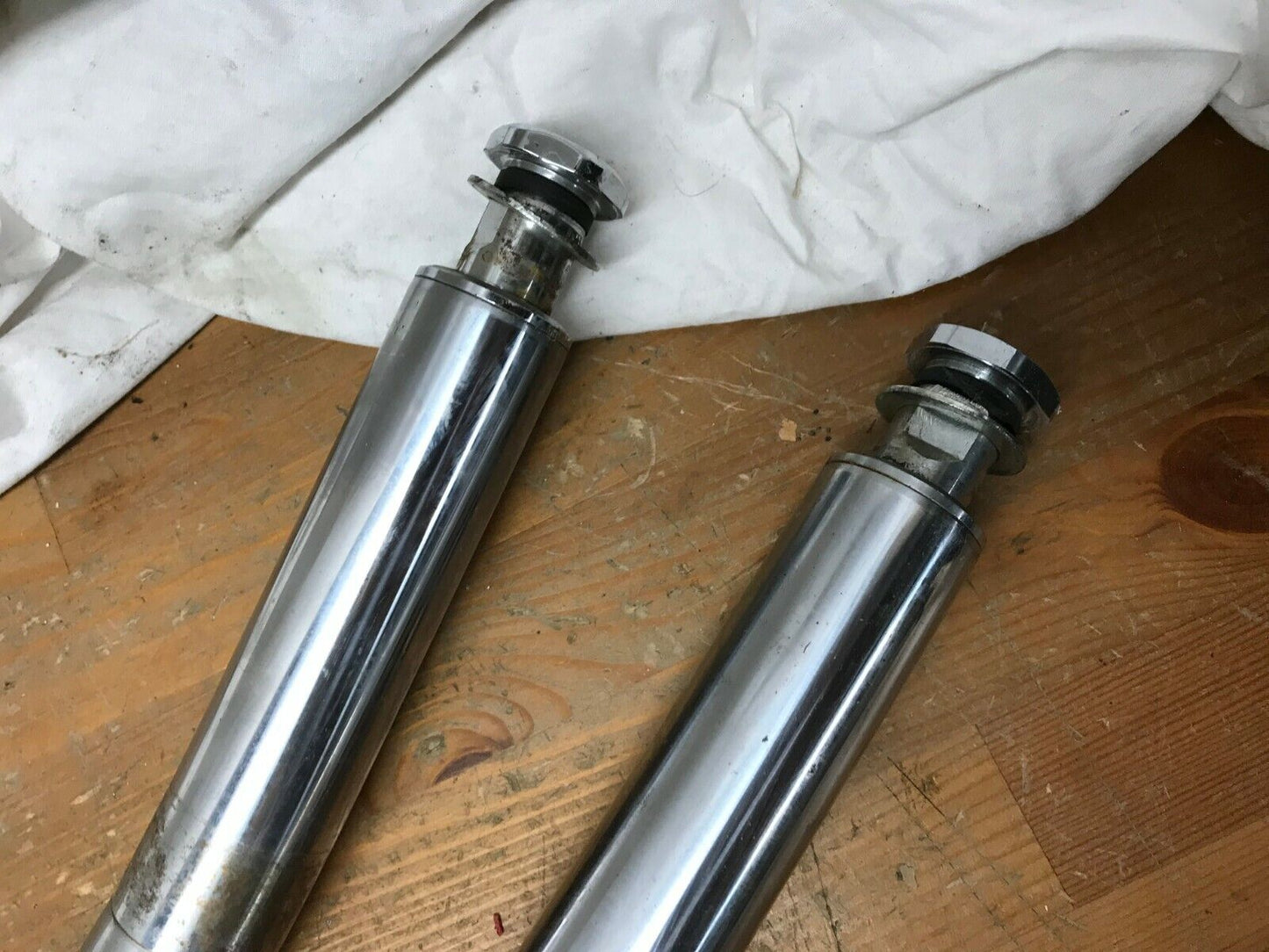 Harley Davidson Showa G593-R / G593-L Fork Set FXDWG & FXST/B Bent Parts Repair