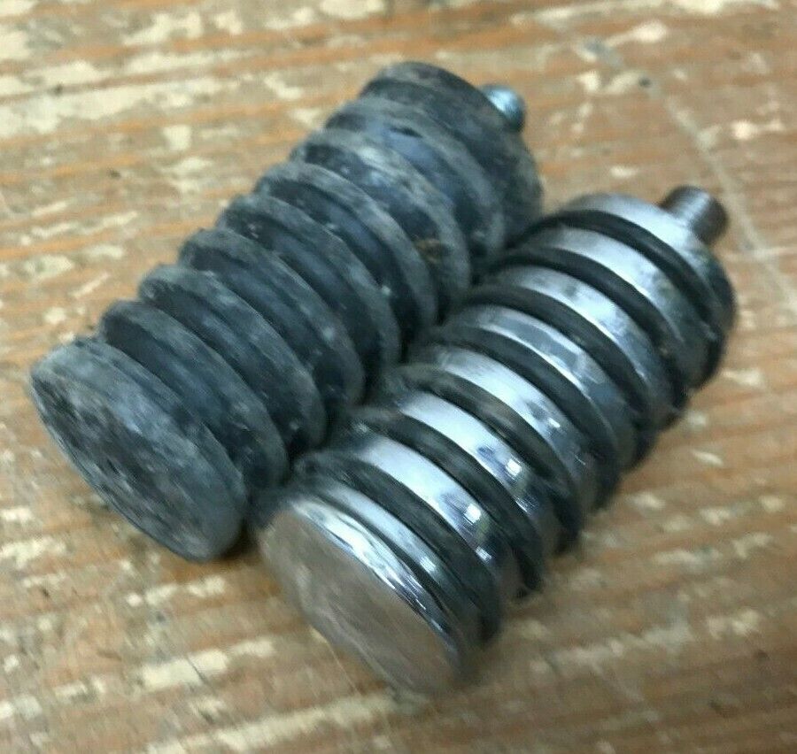 Lot (2) Harley Davidson OEM Brake Shifter Pedal Pad Foot Toe Pedal Rest Ribbed
