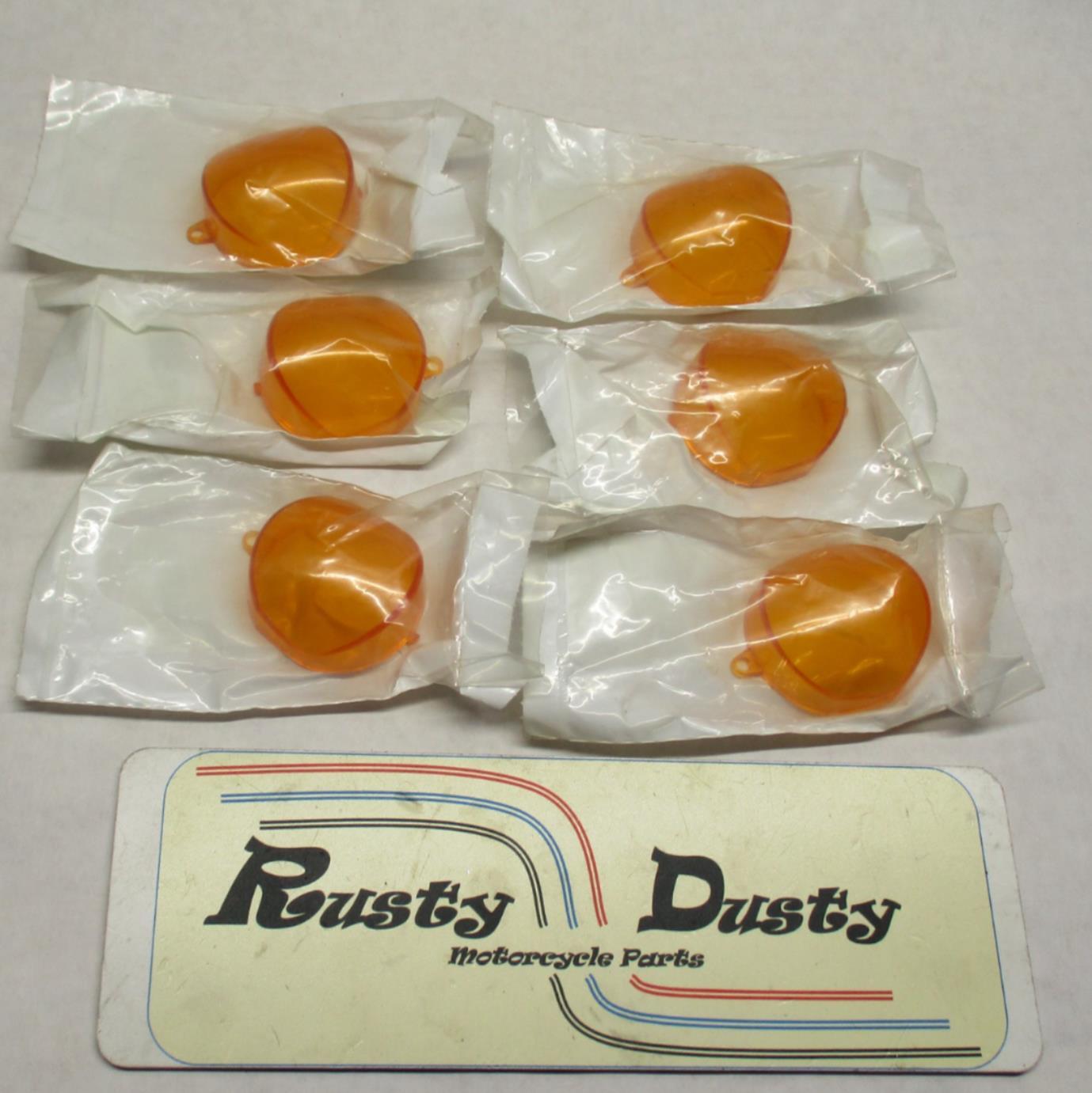 Lot of (6) Harley Davidson Buell Genuine Inner Turn Signal Lenses 68967-99Y