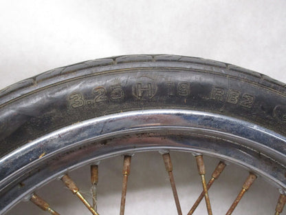 Harley Davidson Narrow Glide 19X3.25 19" x 3.25" Front Dual Disc Wheel w/ Tire