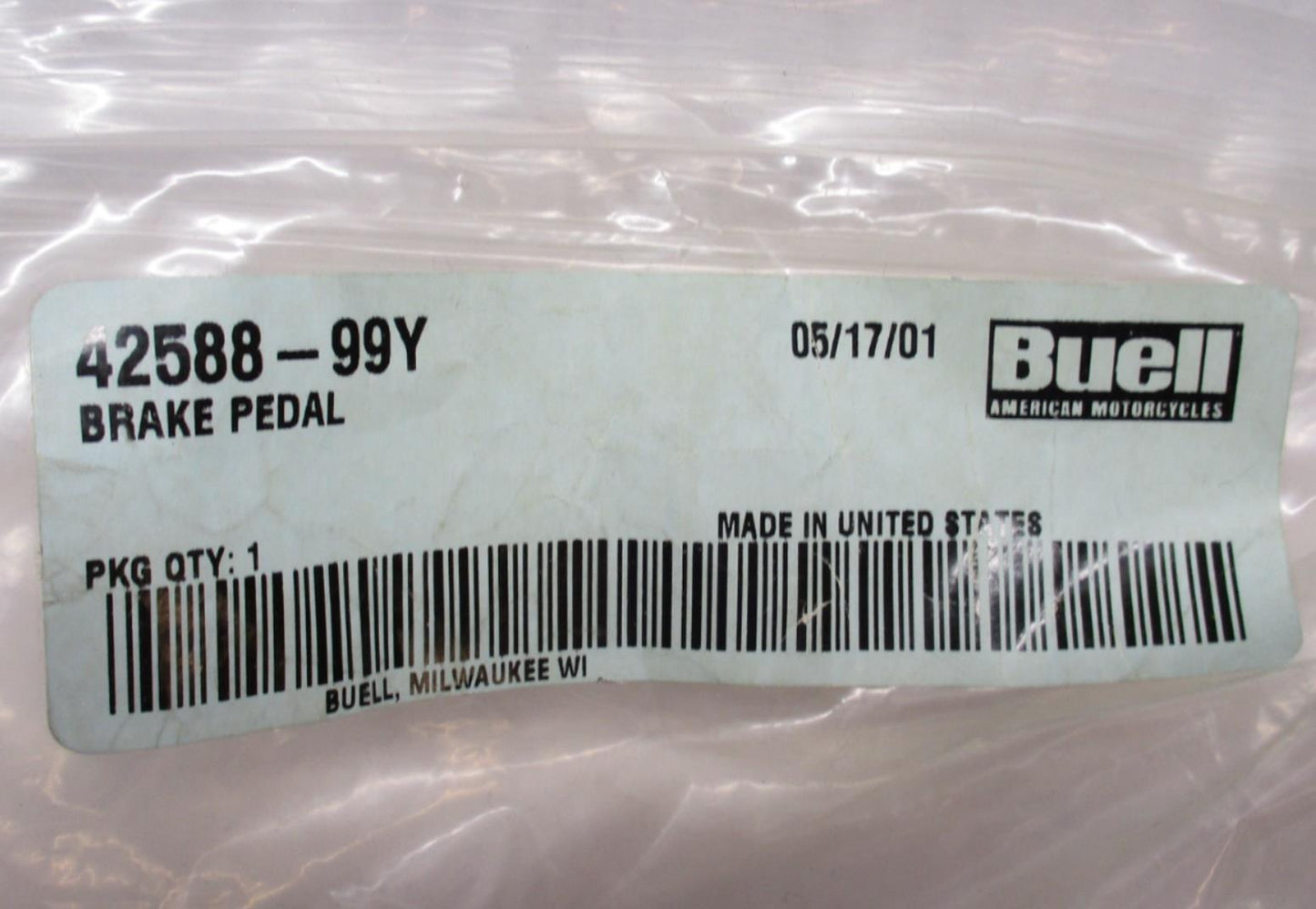 Harley Davidson Buell Genuine Brake Pedal 42588-99Y