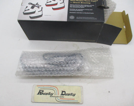 Set of 2 Harley Electra Glo Saddlebag Mounted Run/Brake/Turn Lights Black