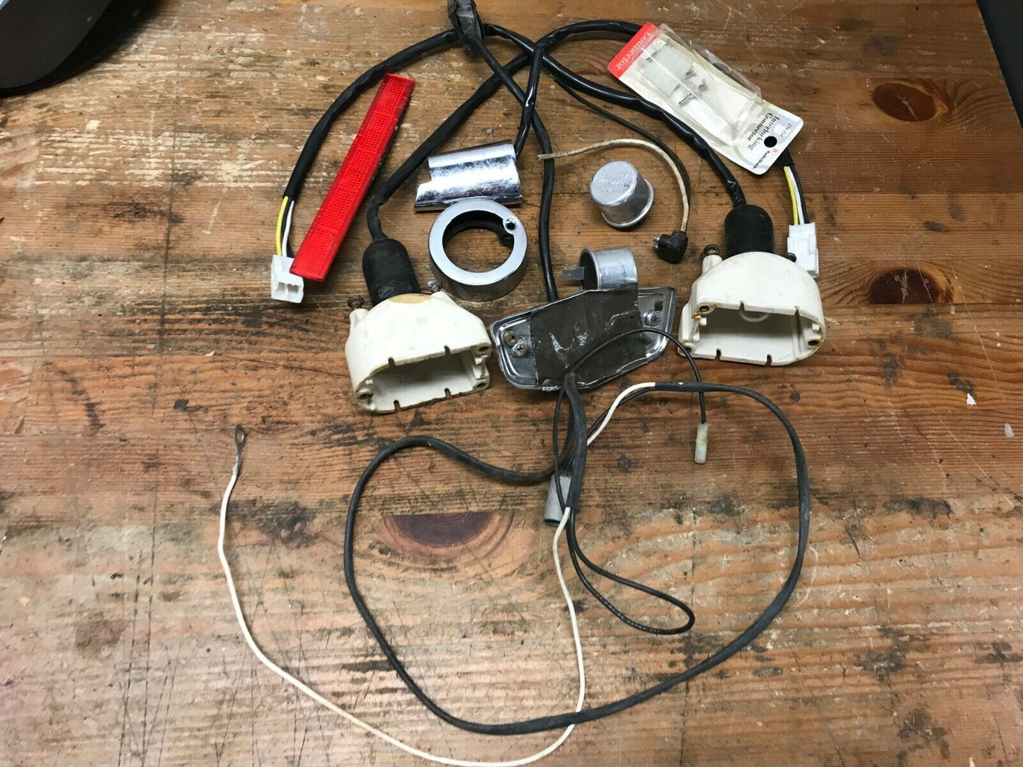 Mixed lot Harley Davidson Turn Signals Housing Blinker Wiring Parts  Lights