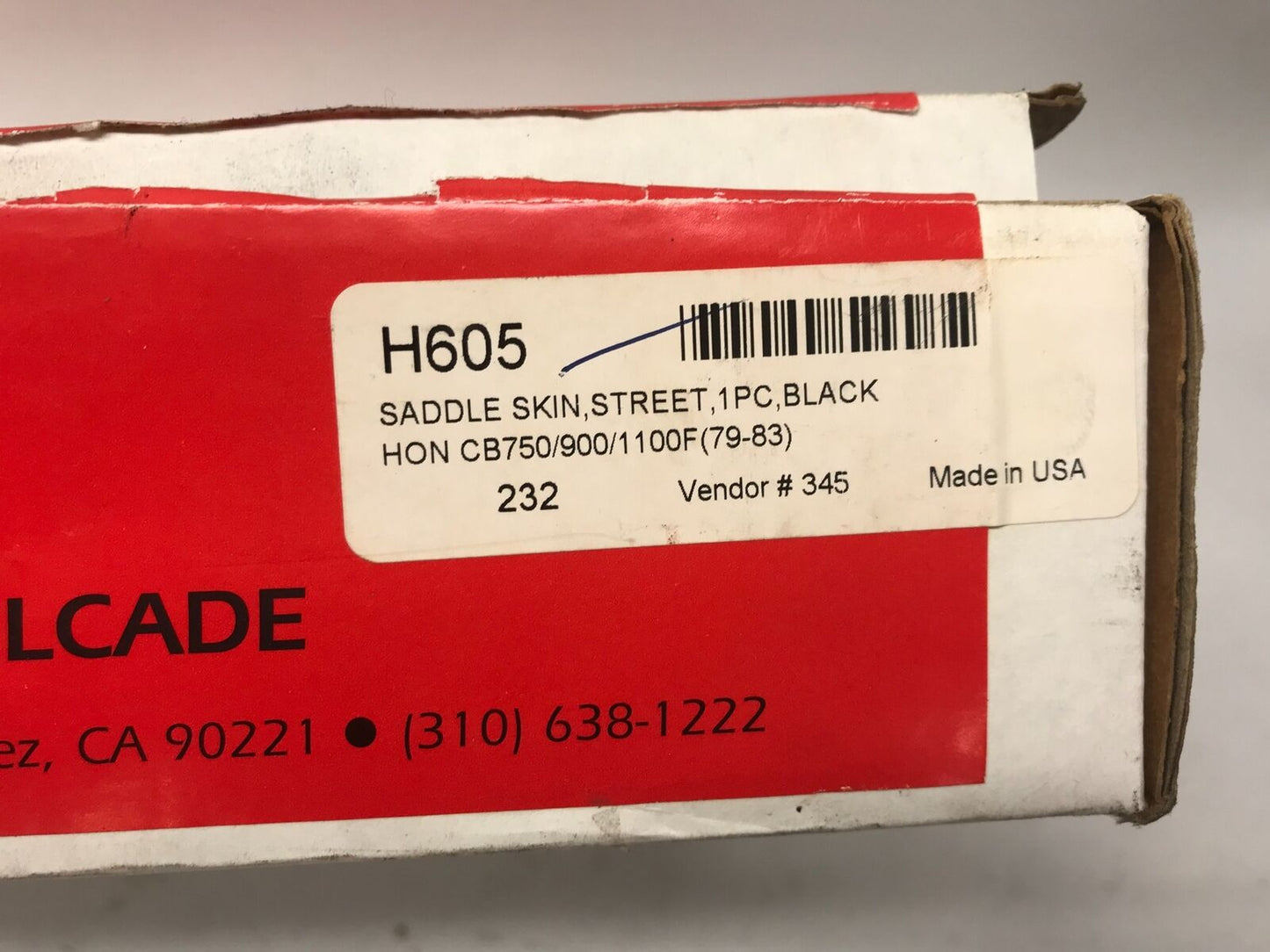 Saddle Skins Seat Cover H605 Honda CB 750/900/1100 1979-1983