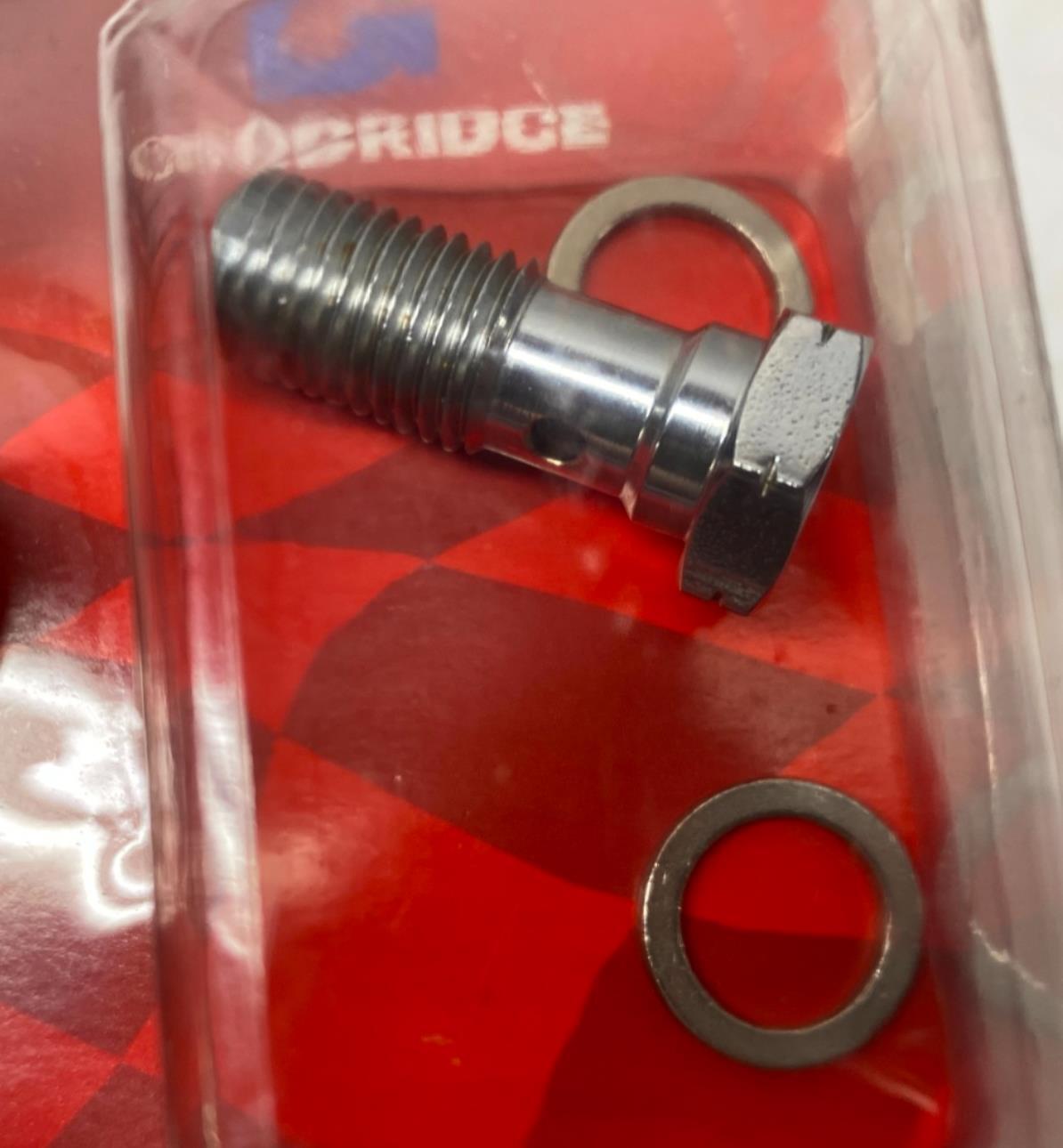 Goodridge Chrome 3/8 10mm 90 degree Banjo Fitting # 599-03CH