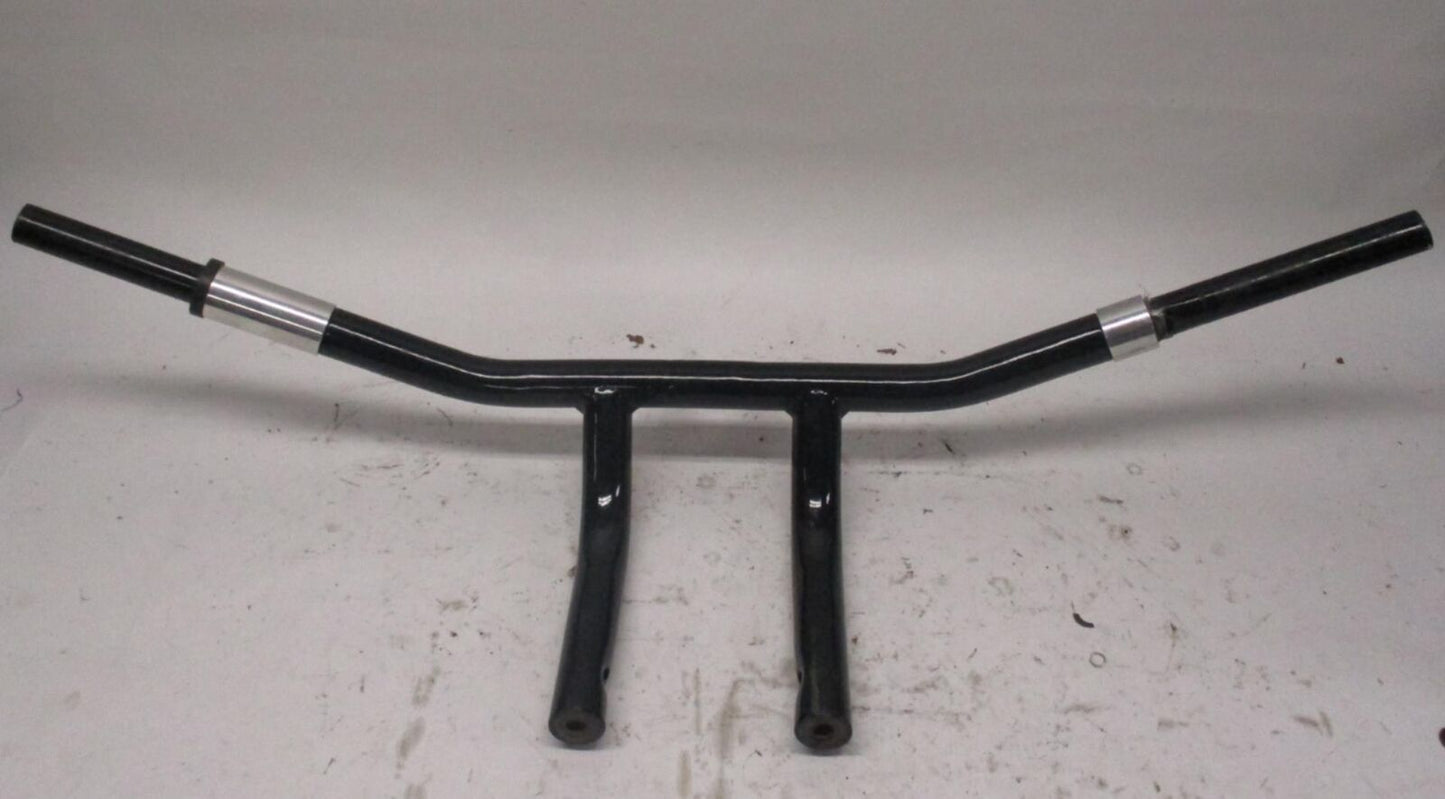 Black Harley Davidson 1-1/8" T-Bars Handlebars w/ Integrated Gauge Mount