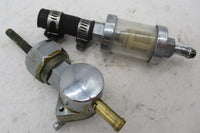 Harley Davidson Fuel Gas Valve Petcock with Chrome Filter