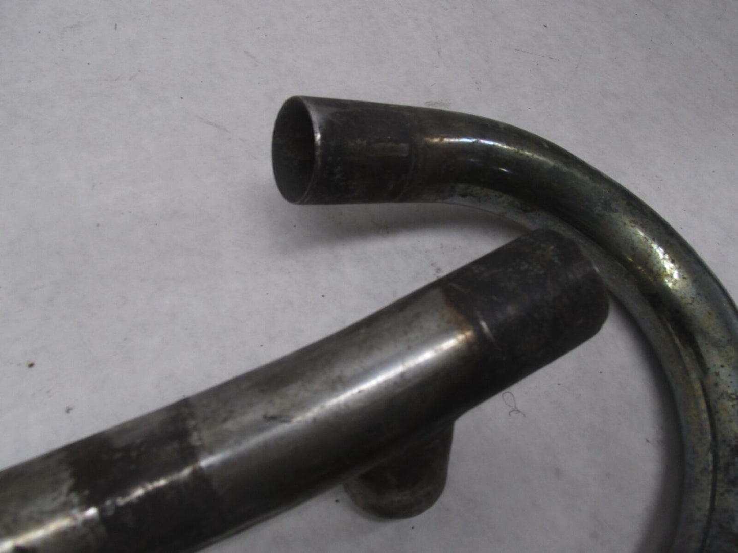 Pair of Vintage Moto Guzzi Motorcycle Exhaust Header Pipes