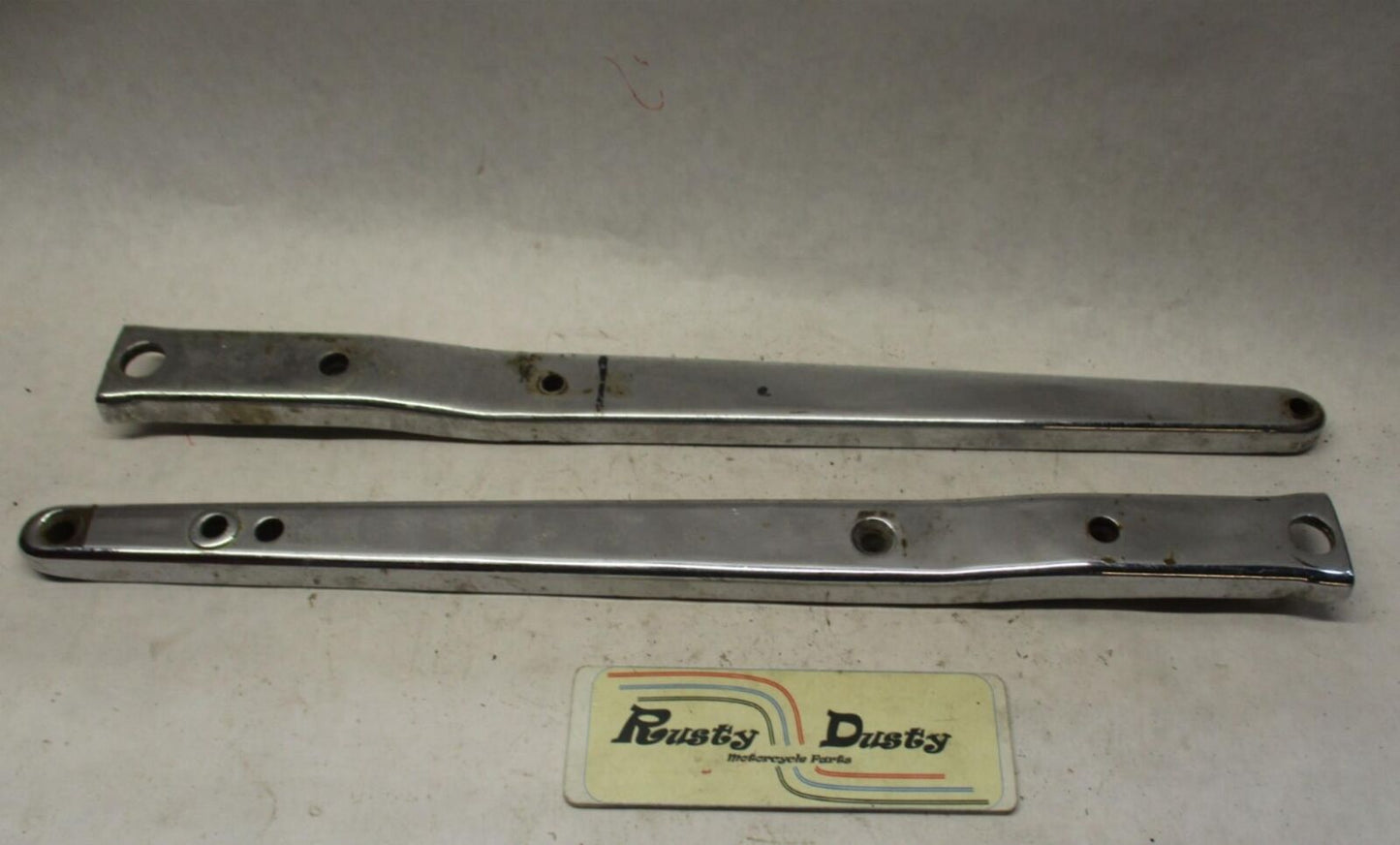 Harley-Davidson Ironhead Sportster Chrome Rear Fender Struts Pair Set #2
