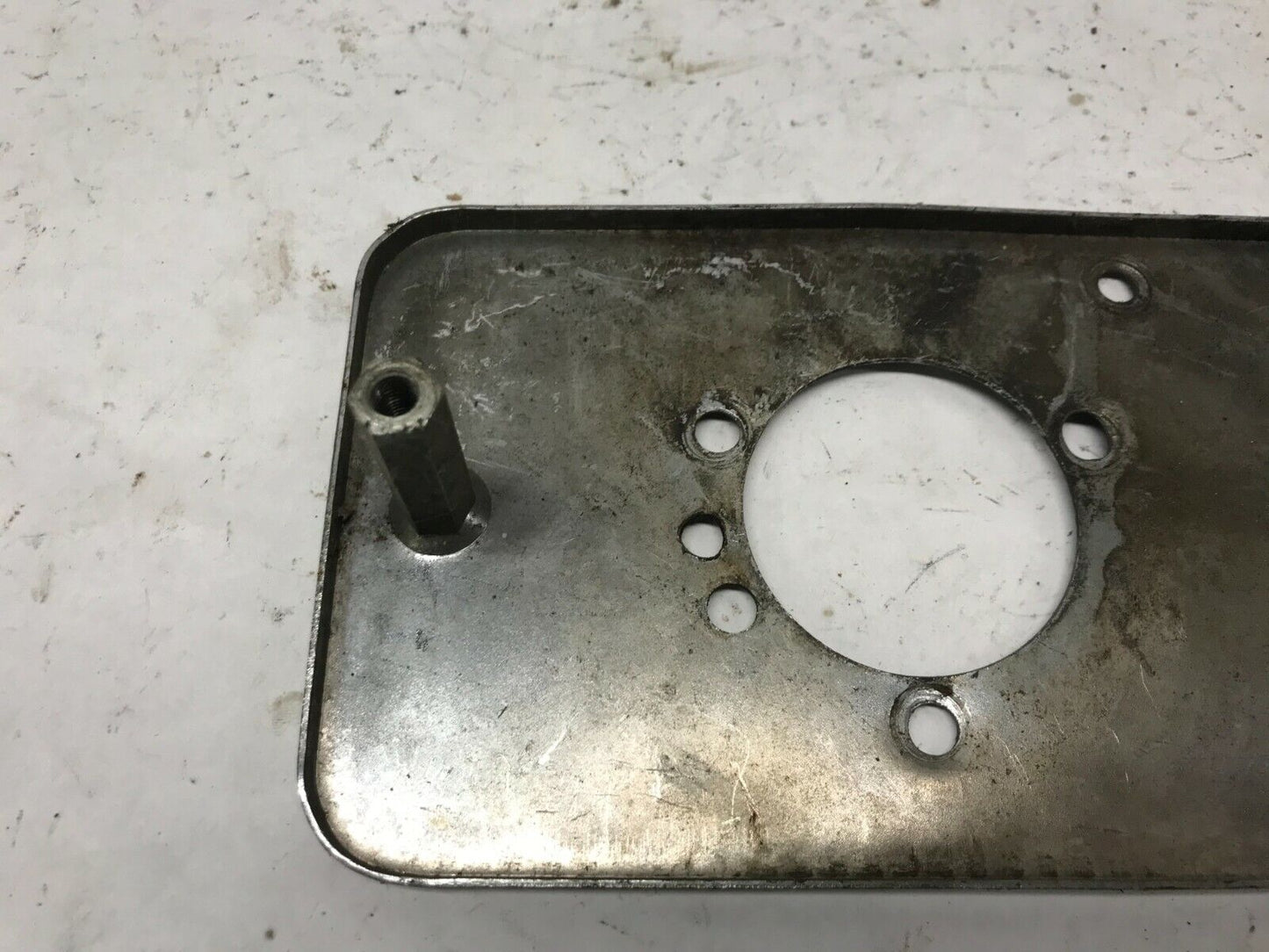 Harley Davidson Air Cleaner Intake Rectangular Back Mounting Plate Chrome