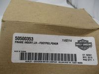 Harley Davidson Genuine NOS LH Frame Insert Passenger Foot Peg 50500353