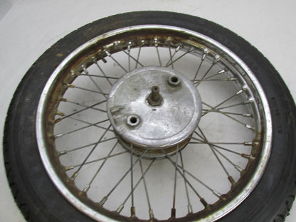 BSA 1959 59 C15 Jones 17" Front Wheel OEM Rim w/ Drum Brake Assembly