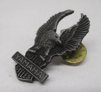 Yamaha Motorcycle Bike Chopper Cruiser Rider Vest Jacket Metal Eagle Silver Pin