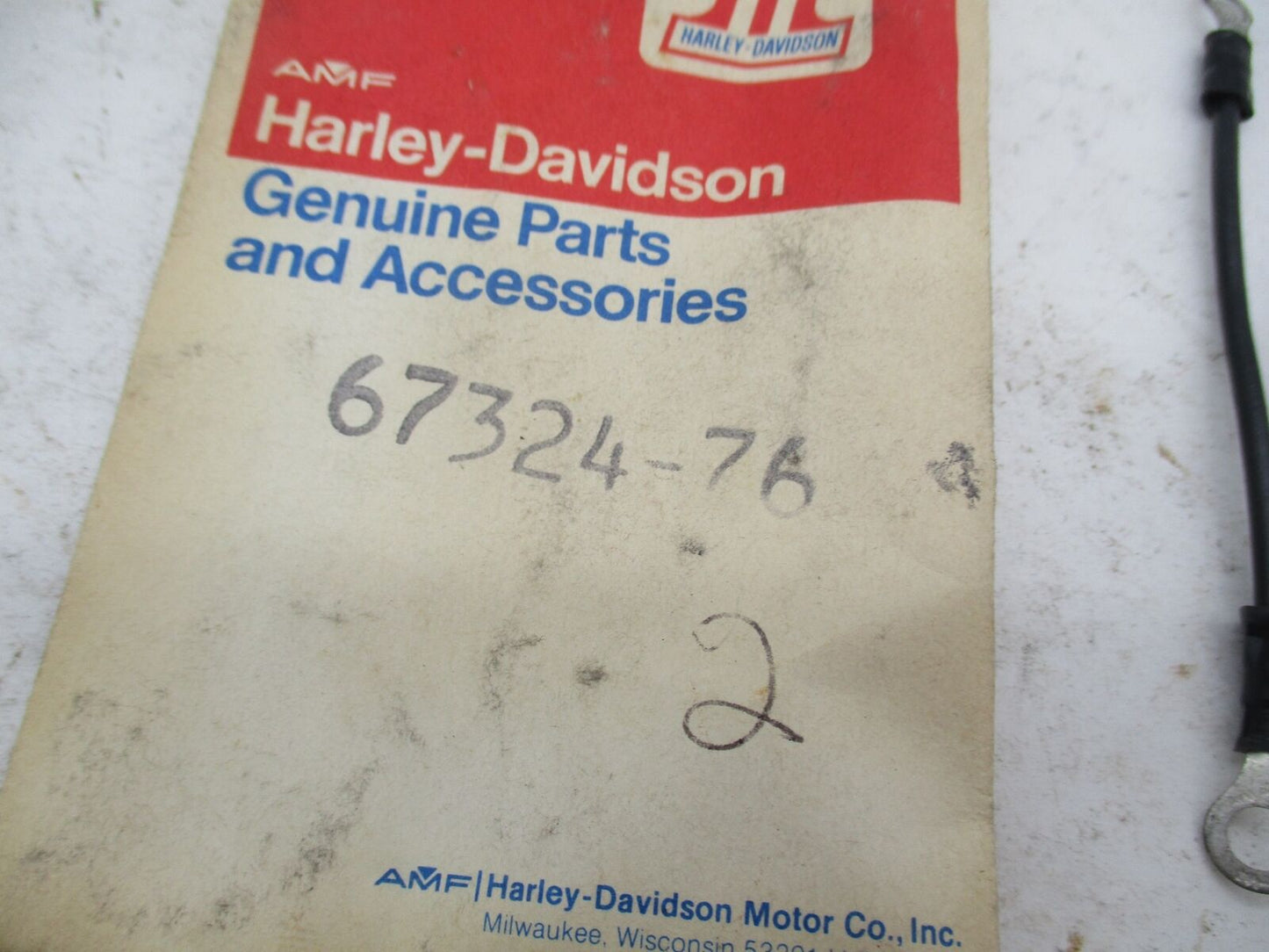 Harley Davidson Genuine NOS Speedo / Tach Ground Wire 67324-76